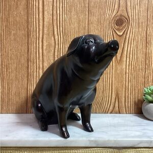 7” Resin Pig Figurine